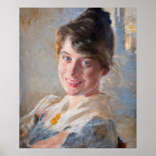 Affiche Kroyer - Portrait de l'épouse de l'artiste Marie