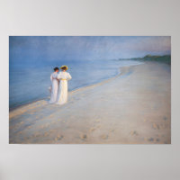 Kroyer - Summer Evening on Skagen Beach