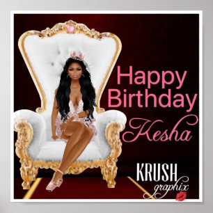 Affiche Krush Graphix par Ahsek Novel Happy Birthday Poste