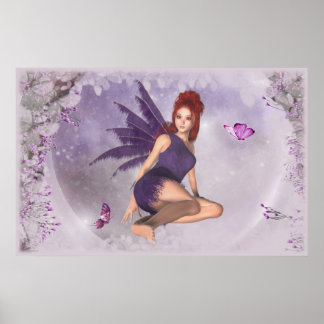 Affiche KRW Butterfly Dream Fairy Imaginaire Art