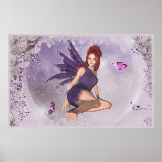 Affiche KRW Butterfly Dream Fairy Imaginaire Art (Devant)
