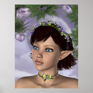 Affiche KRW Imaginaire de la fée de fleurs