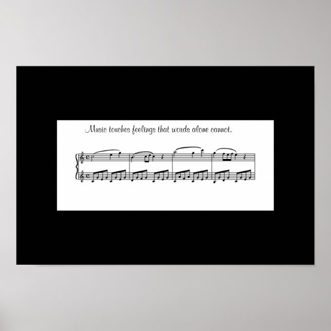 Affiche KRW Music touches feelings that words alone ... (Devant)