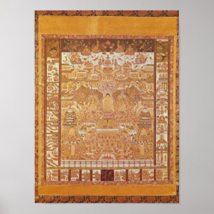 Affiche Kshitigarbha, juge de l'enfer, de Dunhuang