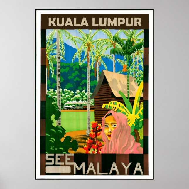 Affiche Kuala Lumpur, Malaisie (Devant)