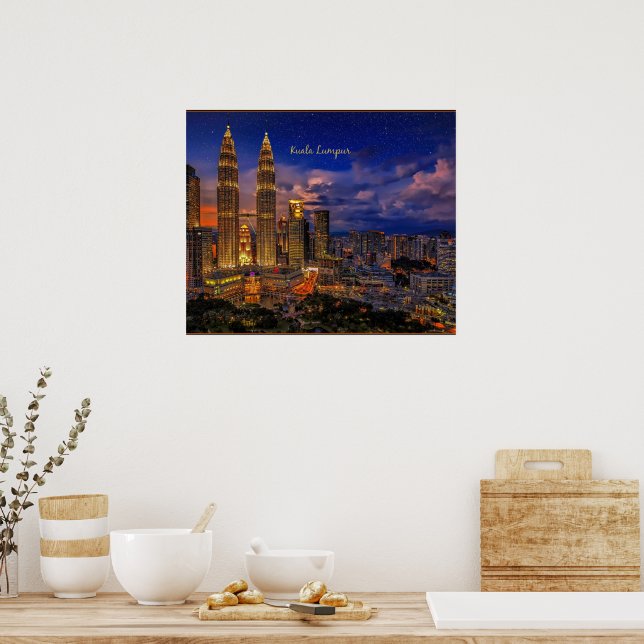 Affiche Kuala Lumpur skyline (Cuisine)