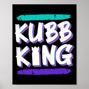 Affiche Kubb King Viking Chess Pro Roi Viking Échecs