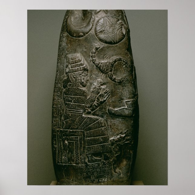 Affiche Kudurru of Nazimaruttash, roi de Babylone, c.1328 (Devant)