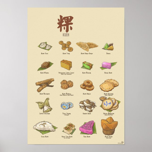 Affiche Kueh | 粿 II (A3) (Devant)