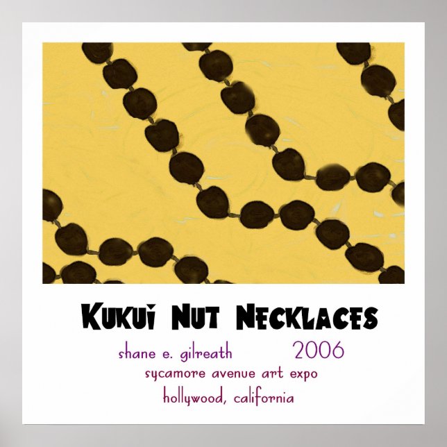 Affiche KUKUI NUT NECKLACES (version non haiku) (Devant)