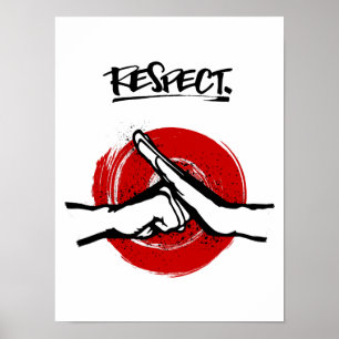 Affiche Kung Fu - Arts martiaux - Respect