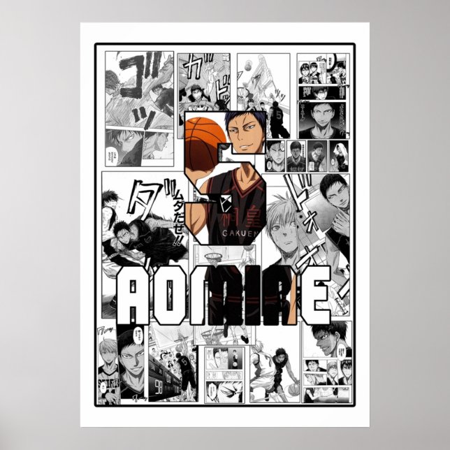 Affiche Kuroko No Panier Daiki Aomine 5 (Devant)