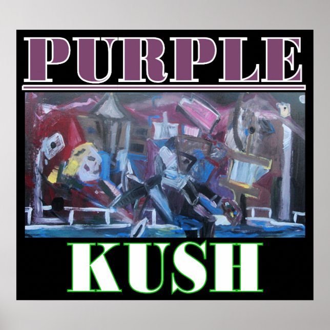 AFFICHE KUSH VIOLET (Devant)