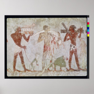 Affiche Kushites carrying tributes of gold