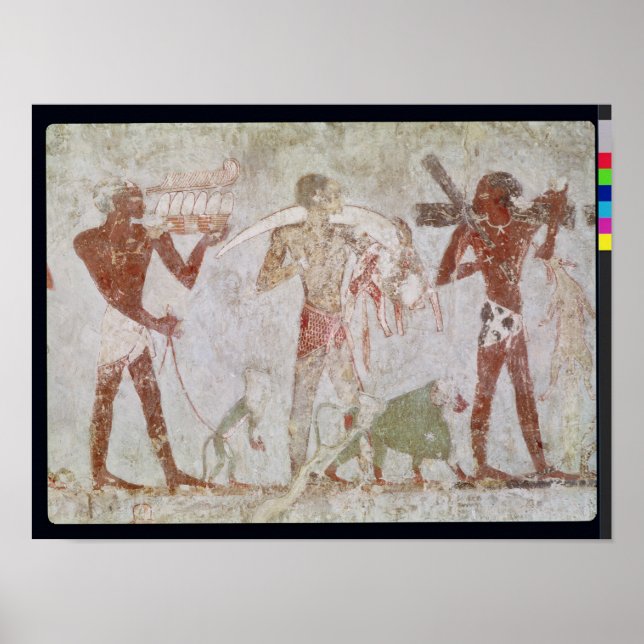 Affiche Kushites carrying tributes of gold (Devant)