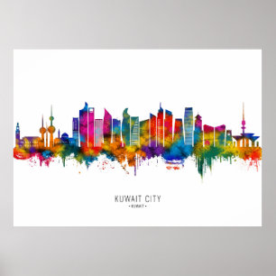 Affiche Kuwait City Kuwait Skyline