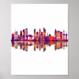 Affiche Kuwait City Kuwait Skyline