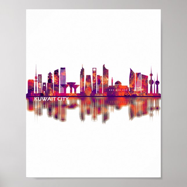 Affiche Kuwait City Kuwait Skyline (Devant)