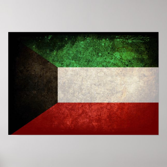 Affiche Kuwait Flag ; Anglais lesbien (Devant)