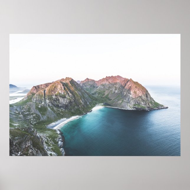 Affiche Kvalvika Beach Lofoten Îles (Devant)