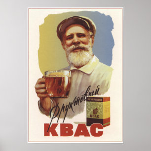 Affiche Kvass soviétique