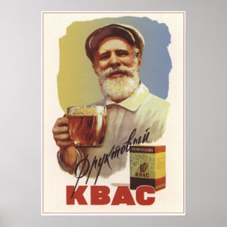 Affiche Kvass soviétique