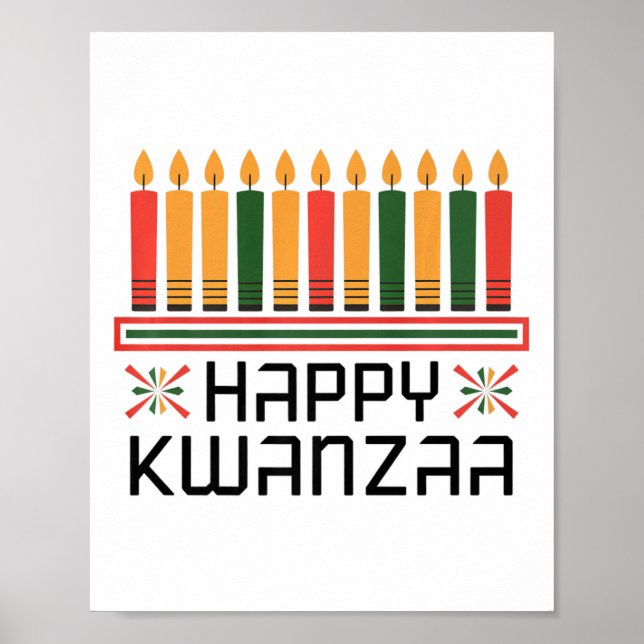 Affiche Kwanzaa Célébration Idées Unité À Kwanza Joyeux Kw (Devant)