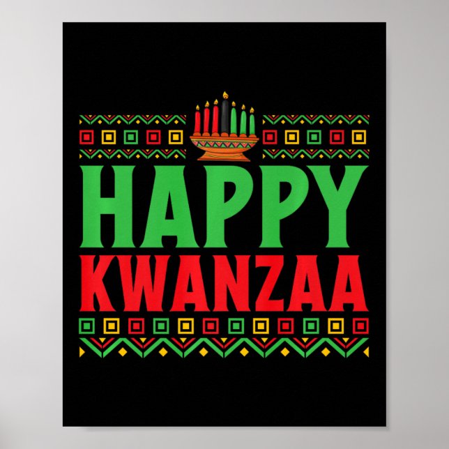 Affiche Kwanzaa - Happy Kwanzaa (Devant)
