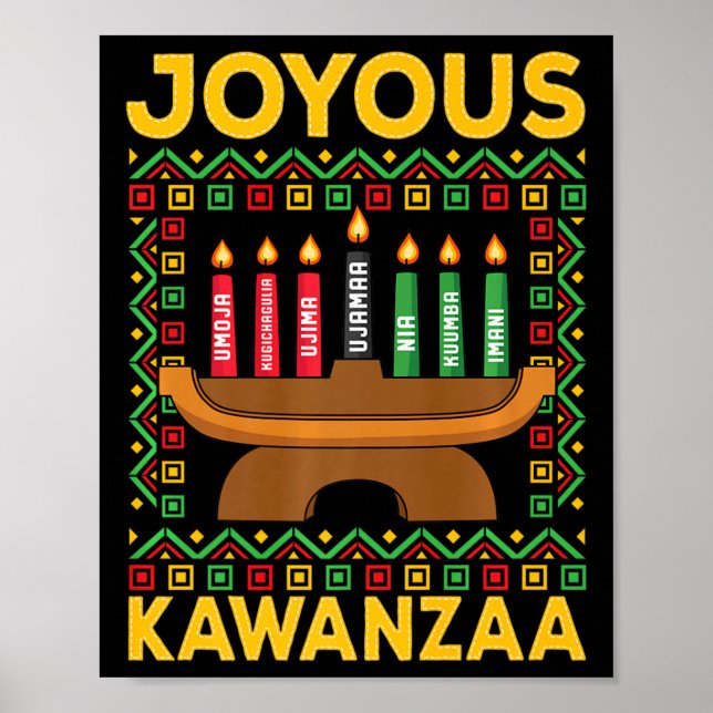 Affiche Kwanzaa - Joyous Kwanzaa (Devant)