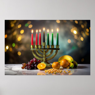 AFFICHE KWANZAA - KINARA -