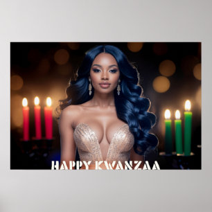 AFFICHE KWANZAA - KWANZAA JOYEUX