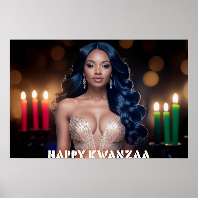 AFFICHE KWANZAA - KWANZAA JOYEUX (Devant)