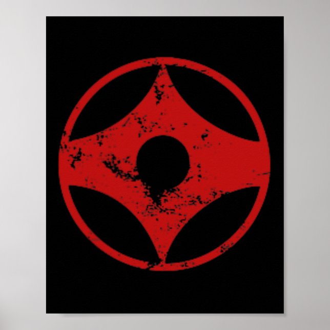 Affiche Kyokushin Karate Distressed Ck Print Karate Gi  (Devant)