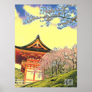 Affiche Kyoto Japon Cherry Blossom photographie de voyage