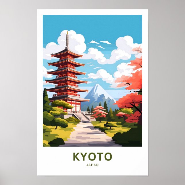 Affiche Kyoto - Japon - Imprimer (Devant)