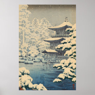 Affiche Kyoto Kinkakuji Temple-Tsuchiya Koitsu