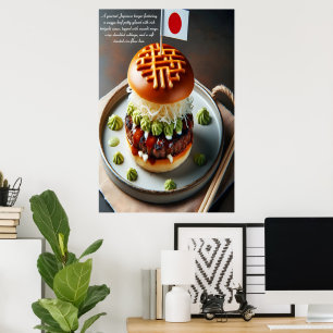 Affiche Kyoto Kitchen Burger Sensation 24x36