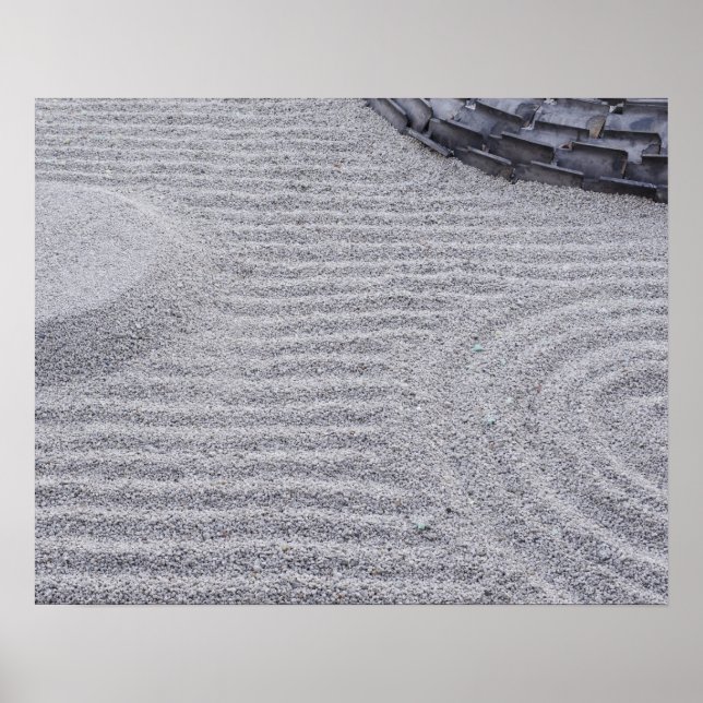 Affiche Kyoto, Temple Kodai-ji, Motifs de sable (Devant)