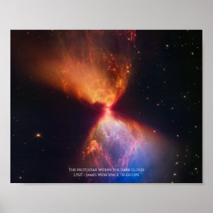 Affiche L1527 et Protostar - Télescope spatial James Webb