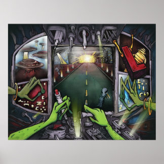 Affiche L est destiné au site d'atterrissage