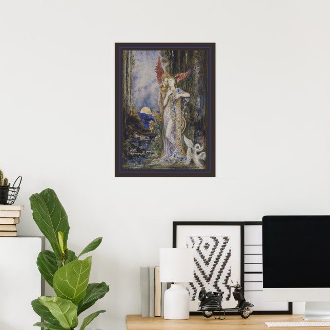 Affiche L’Inspiration de Gustave Moreau (Bureau à domicile)