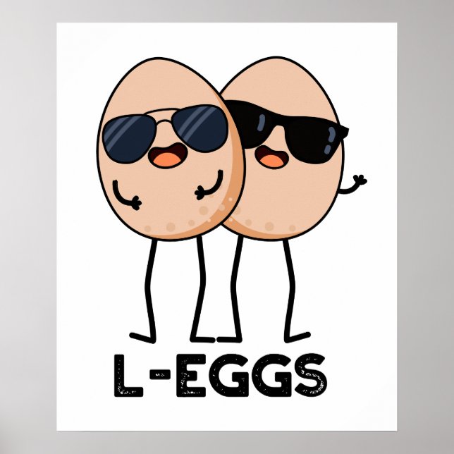 Affiche L-OEufs Funny Egg Pun (Devant)