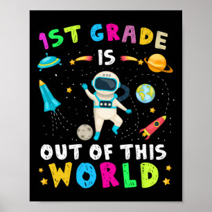 Affiche La 1ère Classe Est Hors De Ce Monde L'Astronaute R