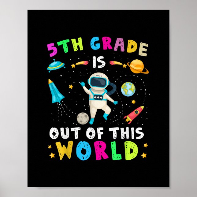 Affiche La 5e année est hors de ce monde Retour à l'école (Devant)