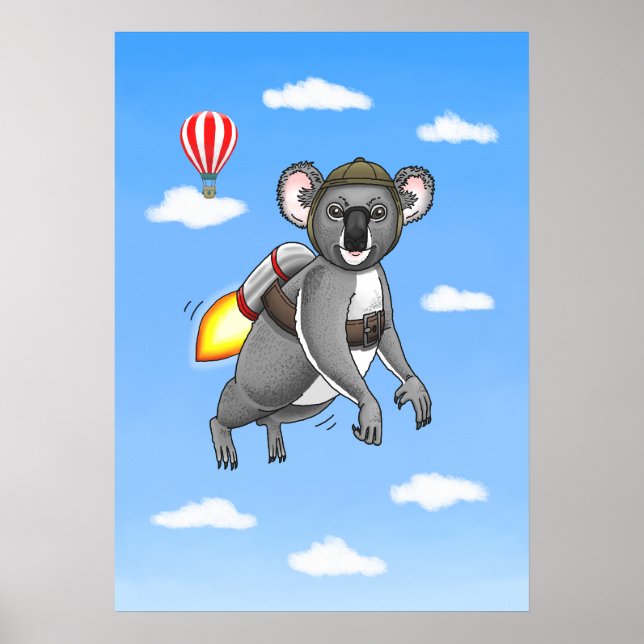 Affiche La balade en réacteur dorsal de Rocket Koala (Devant)
