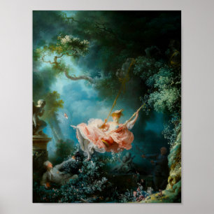 Affiche La Balançoire Fragonard