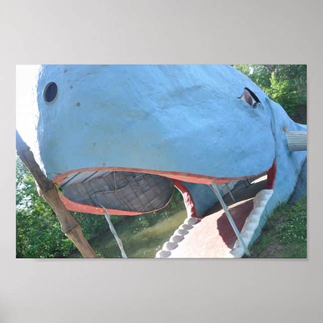 Affiche La Baleine Bleue - Route 66 (Devant)