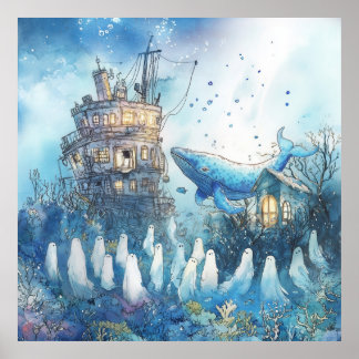 Affiche La baleine des âmes perdues