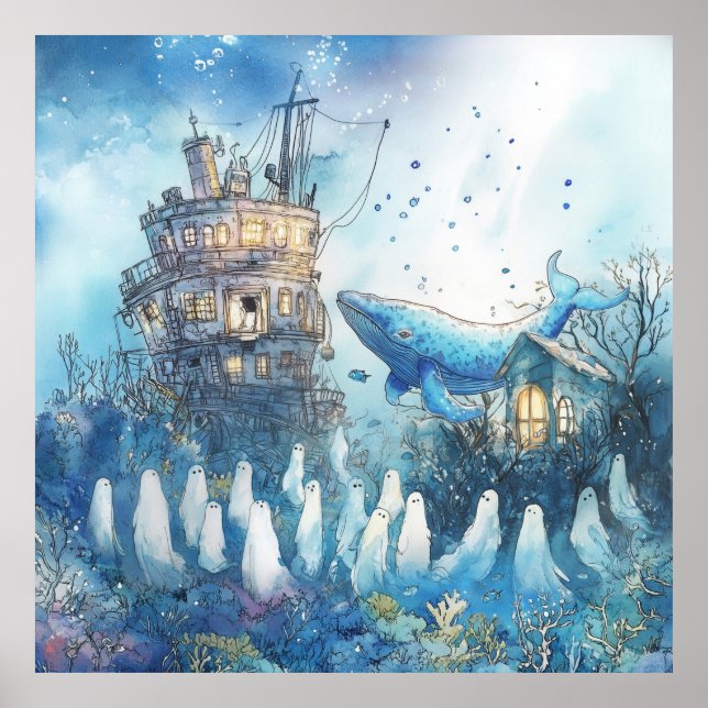 Affiche La baleine des âmes perdues (Devant)