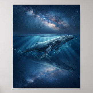 Affiche La Baleine sous les Étoiles